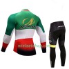 Kind Fietskleding (Wielershirt Lange Mouw + Fietsbroek Lang) 2017 Astana Pro Team N004